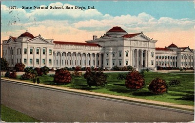 State Normal School San Diego California Postcard 1917