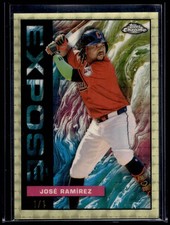 2025 Topps Chrome José Ramírez #TCE-4 Topps Chrome Exposé SuperFractor 1/1