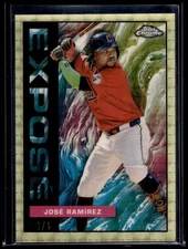 2025 Topps Chrome José Ramírez #TCE-4 Topps Chrome Exposé SuperFractor 1/1