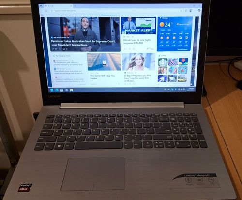 Lenovo IdeaPad 320-15AST 15.6"AMD A9-9420 CPU 8G RAM 240G SSD RADEON R5 Win 11 * - Picture 4 of 14