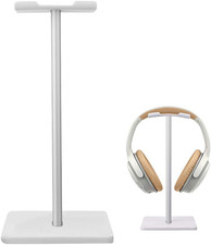Aluminum Headphone Stand Gaming Headset Holder Universal Desk Hanger White