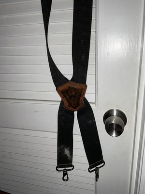 Wide Work Suspenders for Men Heavy Duty Adjustable Elastic Brace Straps 2In NEW