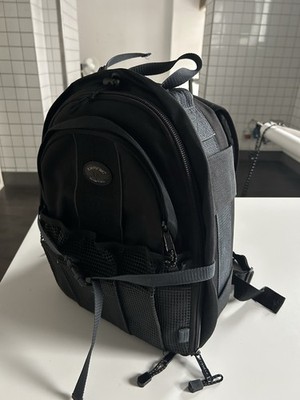 Tamrac  Fotorucksack schwarz Nylon gepolstert mit Zubehörfächern und Regenschutz