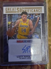  2023NBA Hoops - Great Significance Scotty Pippen Jr. #GS-SPJ Gold04 /10 AU, Rc