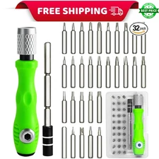 32pc Small Screwdriver Set Magnetic Precision Bit Star Y Torx Triangle Hex Watch