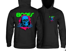 Powell Peralta Ripper Hooded Sweatshirt Mid Weight Blacklight Black