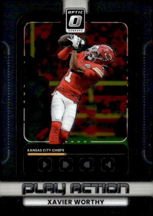 2025 Donruss Optic #3 Xavier Worthy Play Action