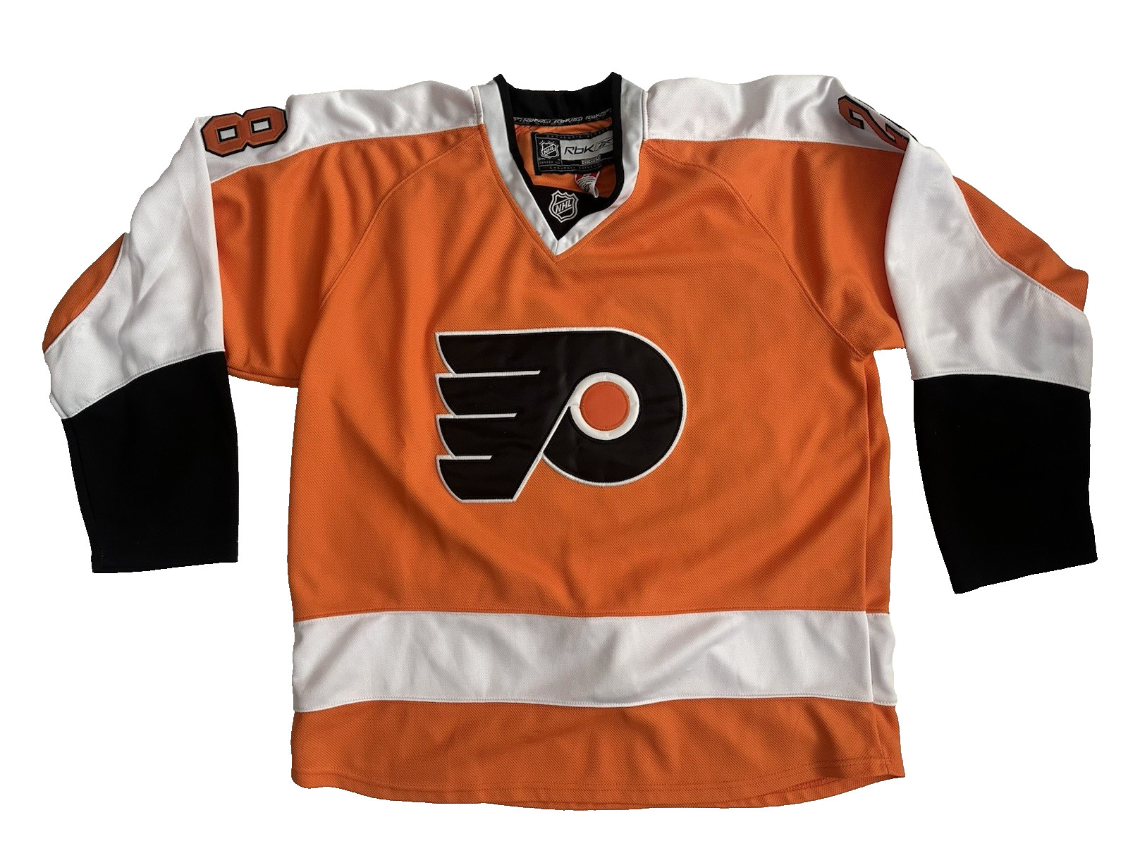 Mens Reebok Replica NHL Phila Flyers Jersey Claude Giroux  Sz XL/52 & Adidas Hat