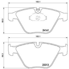 Satz Bremsbeläge Bremsklötze vorne für BMW Z4 E89 | 24509720