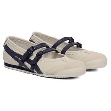 New Onitsuka Tiger MEXICO 66 TGRS 1182A678-200 BIRCH PEACOAT Women Ballet Flats