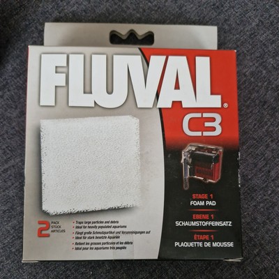 Fluval Schaumstoffpatrone 2er-Set Filtereinsatz für C3 Aquarienaußenfilter 14006