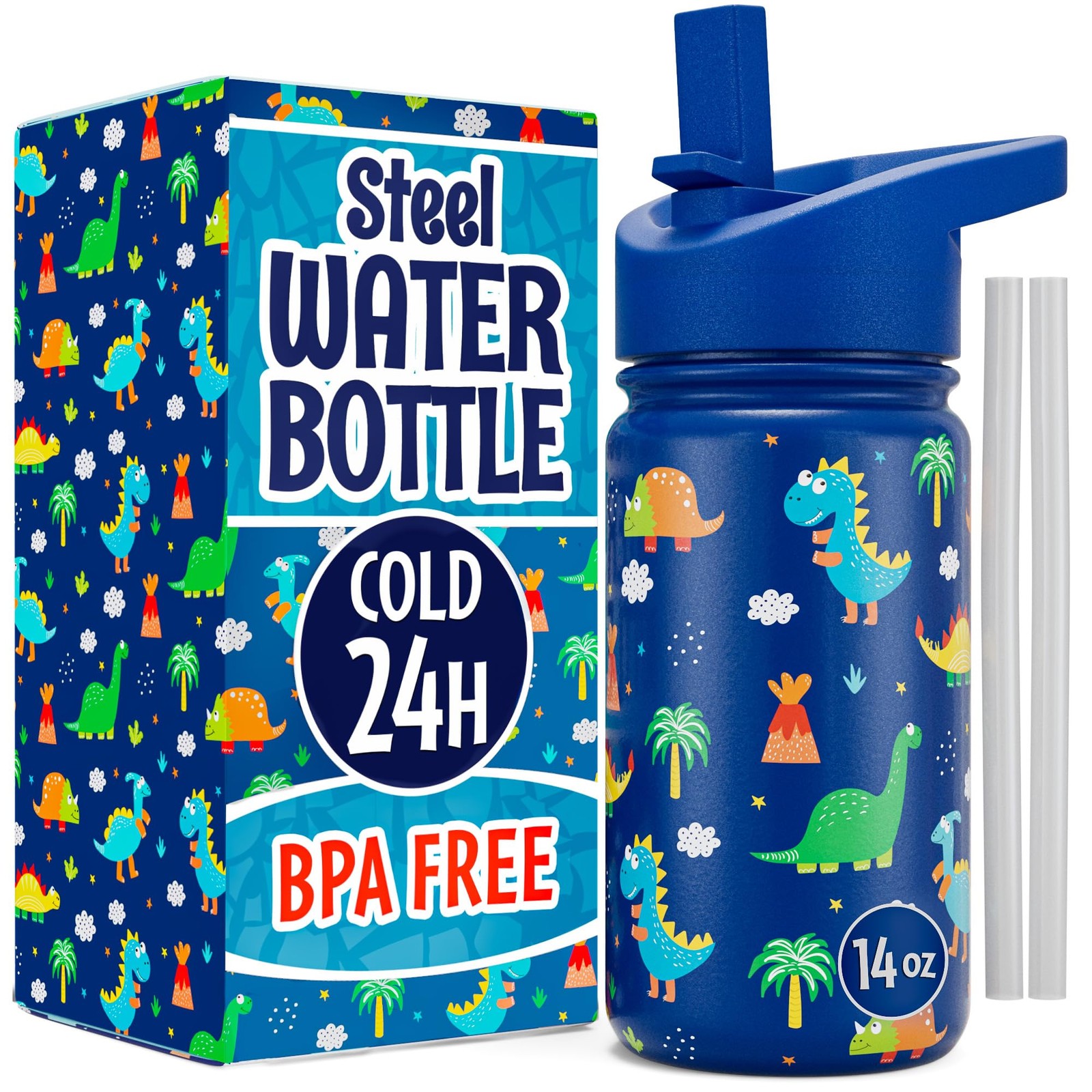 With Straw | Bpa-insulated Water Bottle Wi...