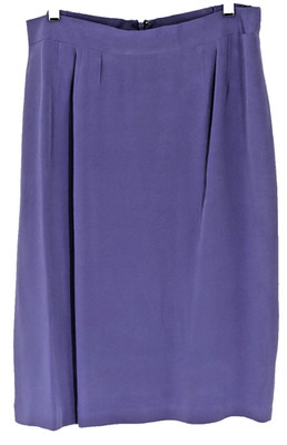 DUE PER DUE Silk Skirt SIZE 14 Lavender VTG Affordable Luxury Excellent 