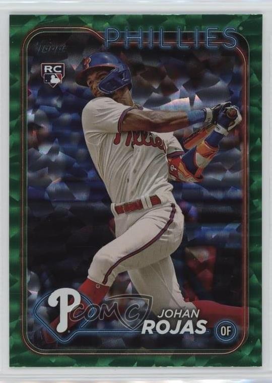 2024 Topps Series 1 Green Crackle Foil 225/499 Johan Rojas #209 0t2