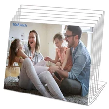 8x10 Acrylic Picture Frames Set Of 6 Clear Acrylic Frameless Gift for Desktop...