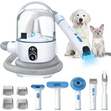 16-Level Pet Grooming Vacuum Kit, 5-in-1 with 2L Dust Cup  Adjustable Suction