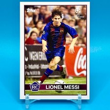 Lionel Messi RC Lost Rookie PSG FC Barcelona Soccer Card. rookie card picture