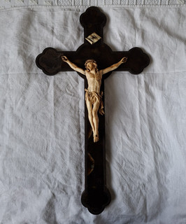 ANCIEN CRUCIFIX CROIX CHRIST ART POPULAIRE ANTIQUE FRENCH CROSS