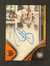 Ryon Healy 2017 Topps Tribute Rookie Auto Orange /25 Athletics