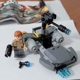 2 LEGO Star Wars Sets Microfighters Clone Turbo Tank + Resistance Trooper Pack