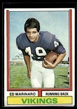 1974 Topps Ed Marinaro Rookie Minnesota Vikings #189