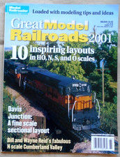 10 Layouts, Tips   by  Model Railroader   Softcover  GREAT MODEL RAILROADS 2001