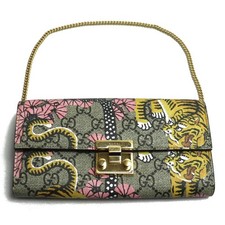 Gucci GG Supreme Chain Wallet Bengal Tiger/Ch...
