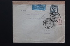 1936 SCW SPANISH CIVIL WAR CENSORED COVER FROM MURCIA TO BELGIUM