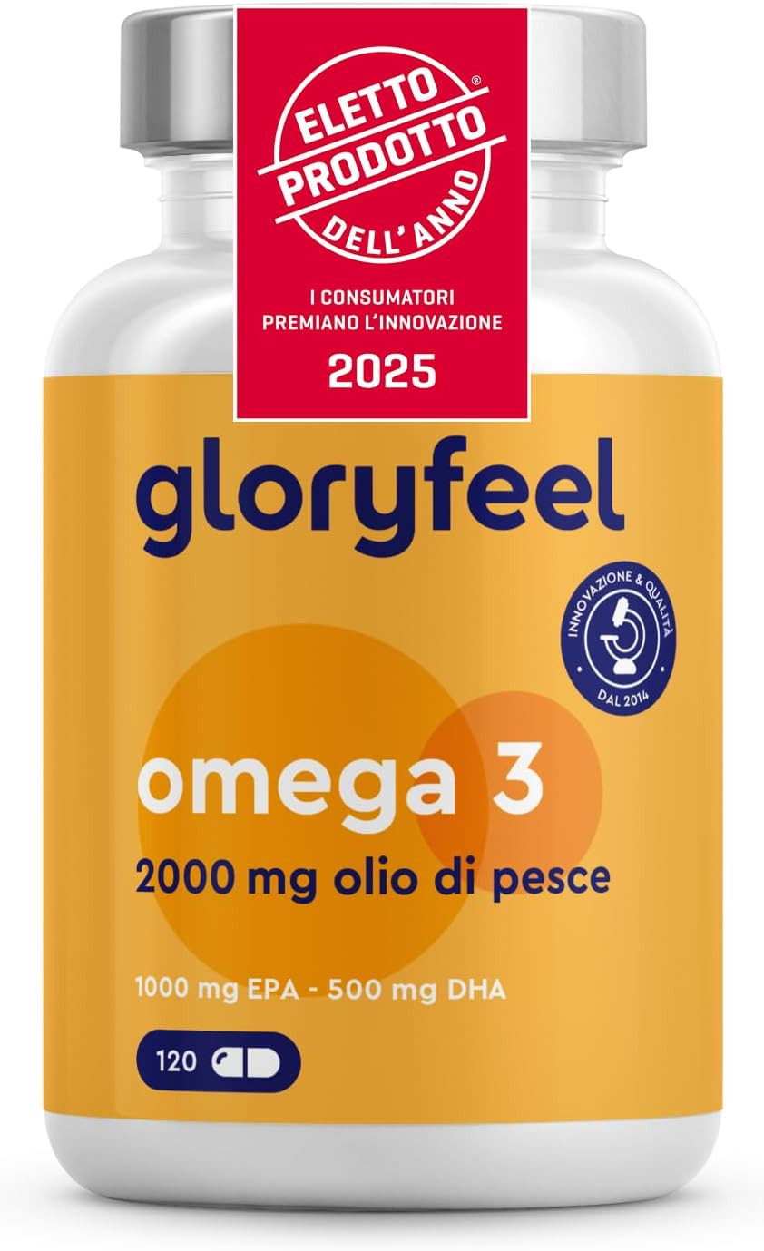 Omega 3 2000mg Ultra-Concentrato - Prodotto dell'Anno 2025 - 1.5g O3