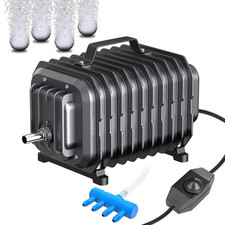 254GPH Aquarium Air Pump, Adjustable Quiet Fish Tank Bubbler, Commercial Air Pum