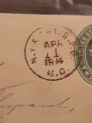 Vintage Envelope Dated 1891 2 Cent Green Stamp - Picture 4 of 8