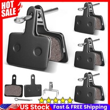 4 Pairs MTB Disc Brake Pads Resin  Semi-Metallic Quiet W/ Install Kit E-Bike US