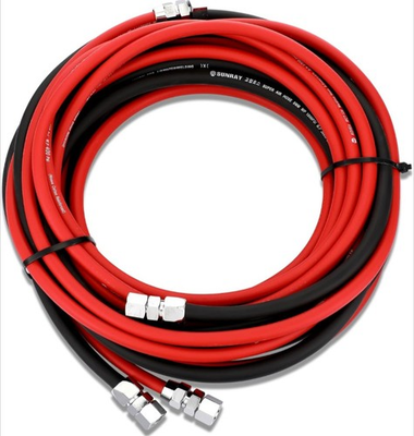 #ad #ad 25 Foot Air and Fluid Hose Assembly Set for Spray Guns Paint Pressure Pot Tanks $89.99