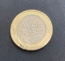 Royal Mint 2021 Sir Walter Scott £2 Coin Two Pound Coin Brilliant Uncirculated