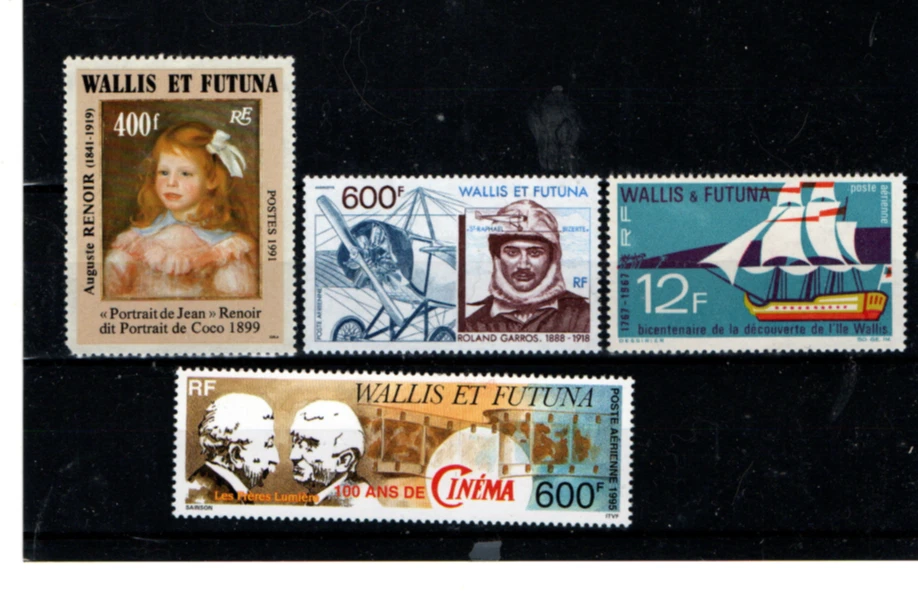 WALLIS & FUTUNA ISLANDS 4 HIGHER VALUE MNH SINGLES
