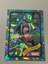 2025 Topps Chrome Marvel Sapphire Aqua REFRACTOR /75 Hellrune #199 SSP