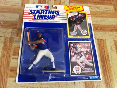 #ad #ad 1990 Starting Lineup Jerome Walton Chicago Cubs SLU Figure Baseball Card MLB Vtg $6.49