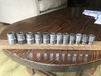 12 Gedore Steckschlüssel 1'' bis 13/32''AF mit 1/2'' Antrieb. Nr 3.