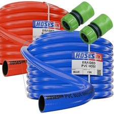 Outdoor Kitchen Sinks Water Hose 13mm Blue/Red Non-Toxic Flexible PVC Pipe