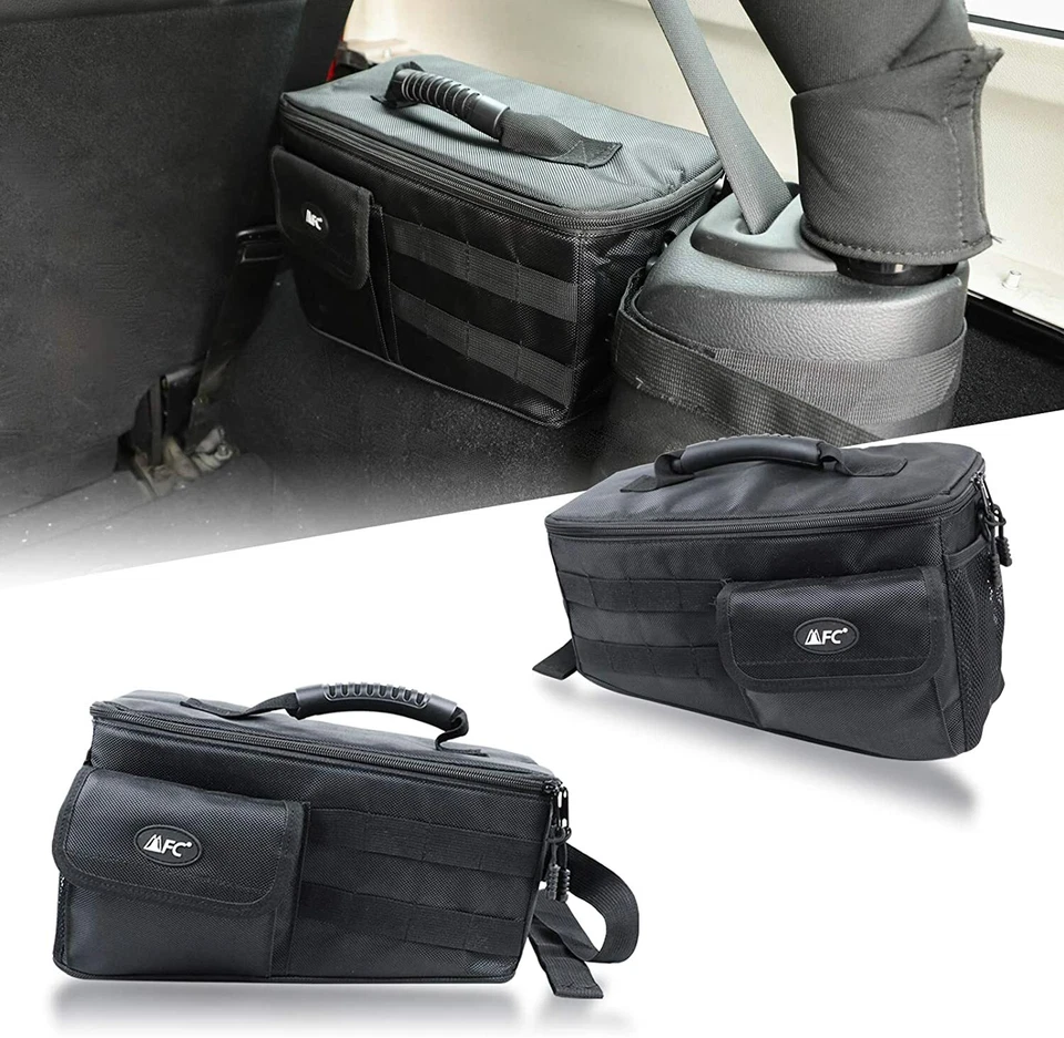 Bolsa de almacenamiento trasera organizadora de maletero 2 piezas para Jeep Wrangler JK 2007-2018 4 puertas Foto 2 de 4