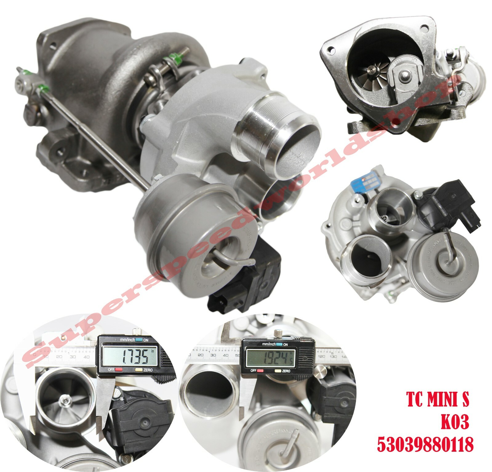 K03 Turbo Turbocharger For 0375R4 Turbine 2007 2016 MINI COOPER S R56 R57 R58 TU - Foto 9