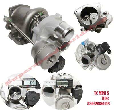 Upgrade Turbo K03 53039880118 for 14 Mini Cooper S w/o John Cooper Works Package