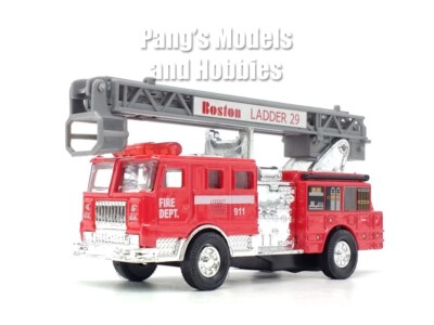 5 inch Boston Fire Department BFD Ladder Truck #29 1/120 Scale Diecast Model