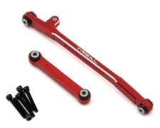 Treal Hobby Axial SCX24 V2 Aluminum Steering Links Set (Red) [TLHTSCX24-53]