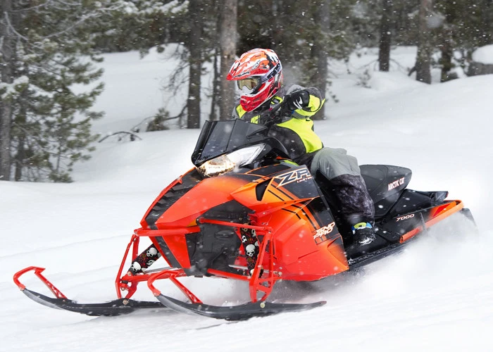 Red Skull Arctic Cat Sled Shock Protector Covers Snowmobile (Set of 2) NEW - Image 2 of 4