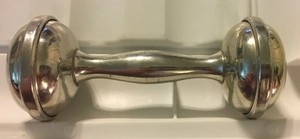 web pewter baby rattle