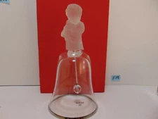 Lenox 1991 Frosted Crystal Christmas Bell"Celestial Harpist" + you get 1996 bell
