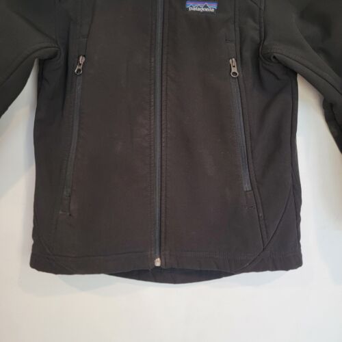 Patagonia Fleece Lined Soft Shell Polyester Jacket Black Small 6/7 - Picture 6 of 9