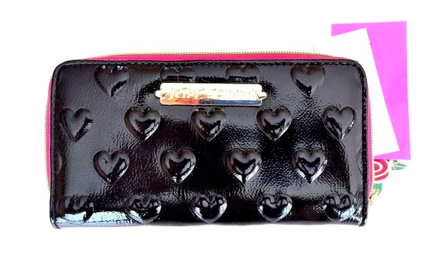 betsey johnson black wallet