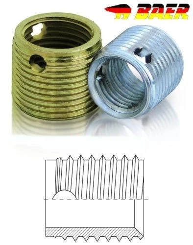 Gewindereparatur BAER Gewindeeinsatz 2 Stk. M 14 x 1,25 Zündkerzen Gewindebuchse - Bild 1 von 1